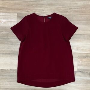 Madewell Burgundy Short Sleeve Tee